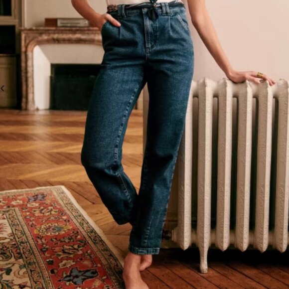 Sezane 〰️  Blue Denim Manu Trousers - Picture 1 of 6